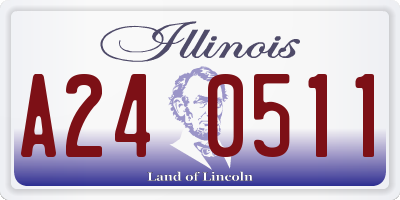 IL license plate A240511