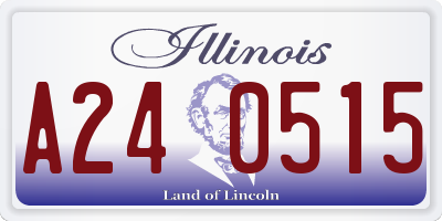 IL license plate A240515