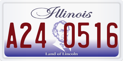 IL license plate A240516