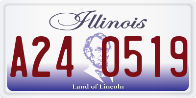 IL license plate A240519