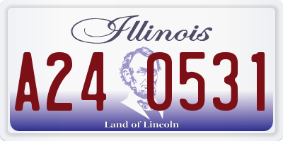 IL license plate A240531