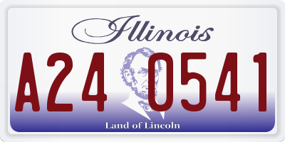 IL license plate A240541