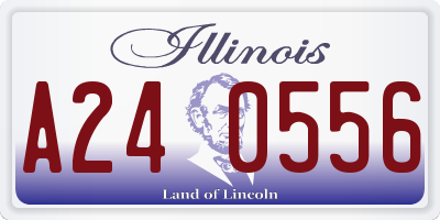 IL license plate A240556