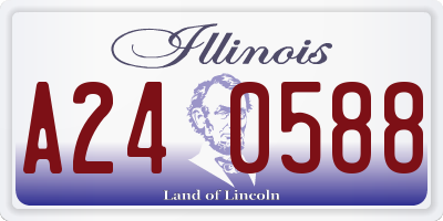 IL license plate A240588