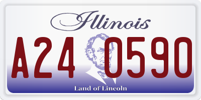 IL license plate A240590