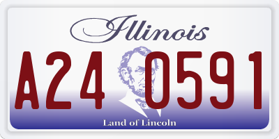 IL license plate A240591