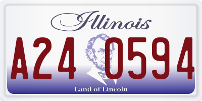 IL license plate A240594