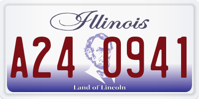 IL license plate A240941