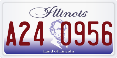 IL license plate A240956
