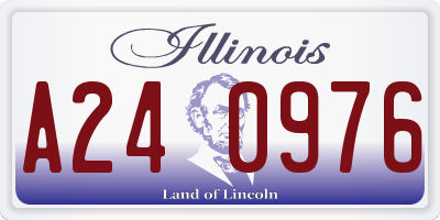 IL license plate A240976