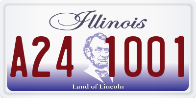 IL license plate A241001
