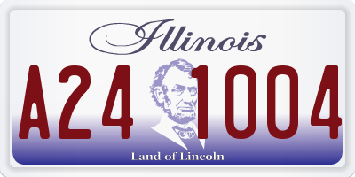 IL license plate A241004