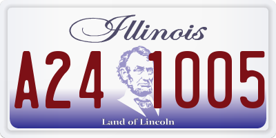 IL license plate A241005