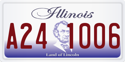 IL license plate A241006