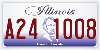 IL license plate A241008