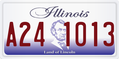 IL license plate A241013