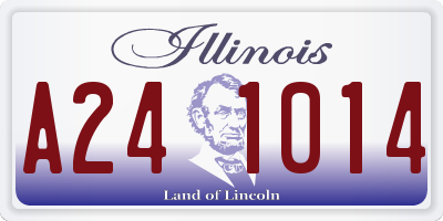IL license plate A241014