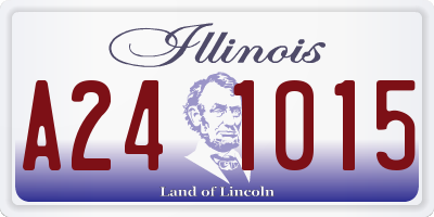 IL license plate A241015