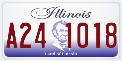 IL license plate A241018