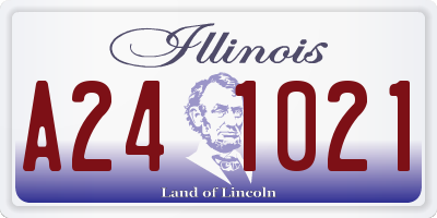 IL license plate A241021