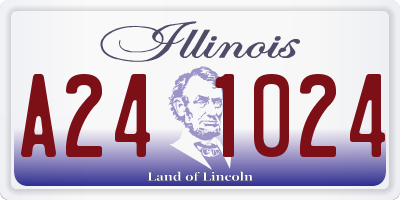 IL license plate A241024