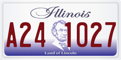 IL license plate A241027