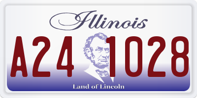 IL license plate A241028