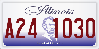 IL license plate A241030