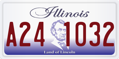 IL license plate A241032