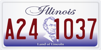 IL license plate A241037