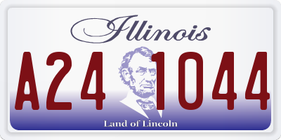 IL license plate A241044