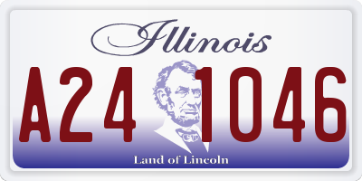 IL license plate A241046