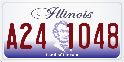 IL license plate A241048