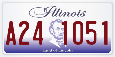 IL license plate A241051