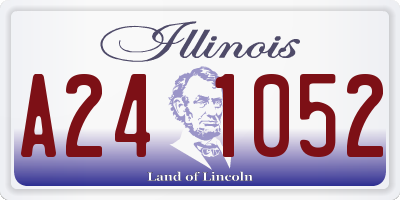 IL license plate A241052