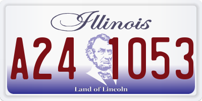 IL license plate A241053