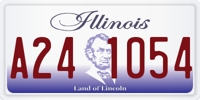 IL license plate A241054