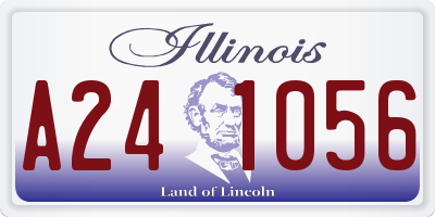 IL license plate A241056