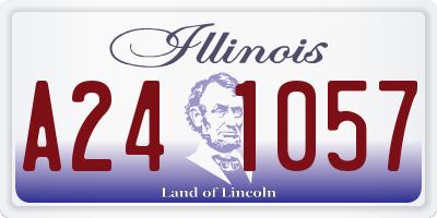 IL license plate A241057