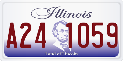 IL license plate A241059