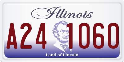 IL license plate A241060