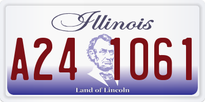 IL license plate A241061