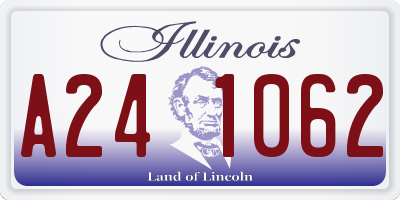 IL license plate A241062