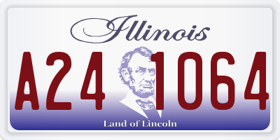 IL license plate A241064