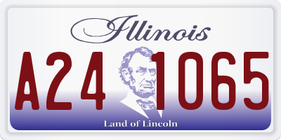 IL license plate A241065