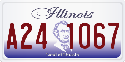 IL license plate A241067