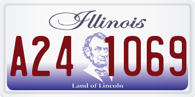 IL license plate A241069
