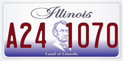 IL license plate A241070