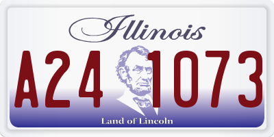IL license plate A241073