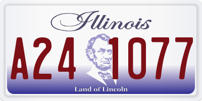 IL license plate A241077